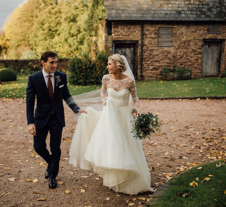 Autumnal Wedding At Dewsall Court With Elephant Motif On Stationery And Bride In Tiara With Images From Red On Blonde Photography And Film From Mrs Mashup