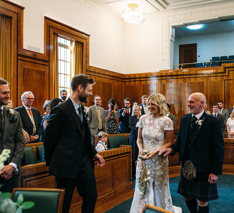 Registry office bridal entrance