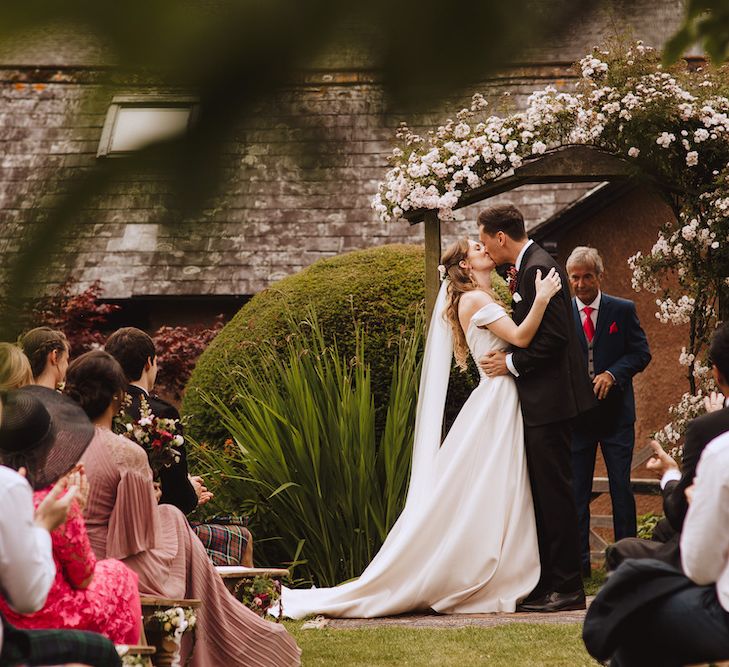 You May Now Kiss The Bride Wedding Ceremony Moment