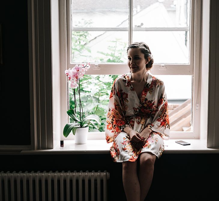 Bridal Preparations | Getting Ready Robe | Peach Wedding at Swanton Morley House and Gardens in Norfolk |  Jason Mark Harris Photography | Together we Roam Films