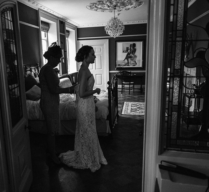 Wedding Morning Bridal Preparations | Peach Wedding at Swanton Morley House and Gardens in Norfolk |  Jason Mark Harris Photography | Together we Roam Films