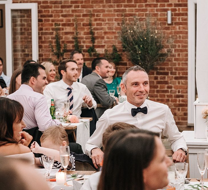 Wedding Guests | Peach Wedding at Swanton Morley House and Gardens in Norfolk |  Jason Mark Harris Photography | Together we Roam Films