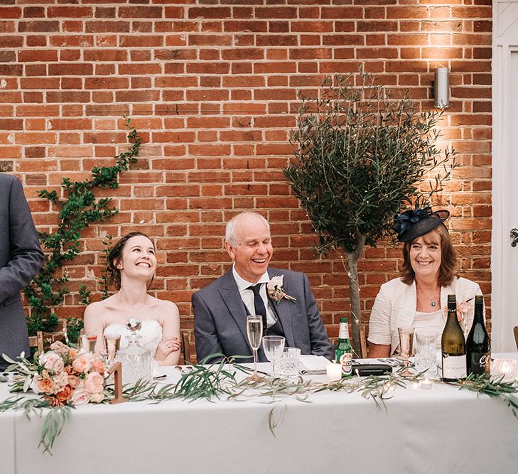 Wedding Speeches | Peach Wedding at Swanton Morley House and Gardens in Norfolk |  Jason Mark Harris Photography | Together we Roam Films