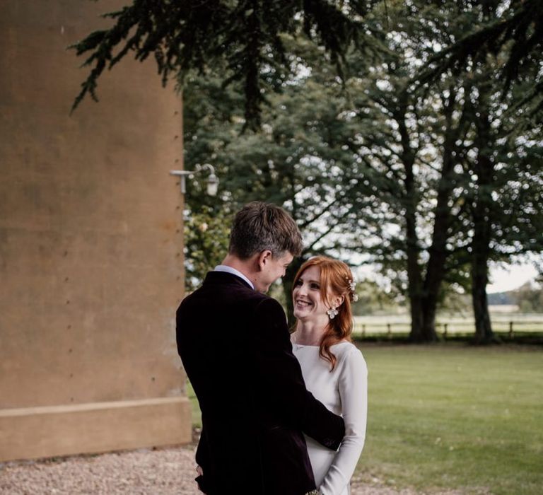 Bride and groom portrait by Magda K Photography