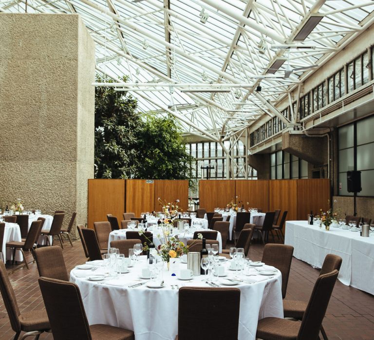 Wedding Reception at Barbican Conservatory in London