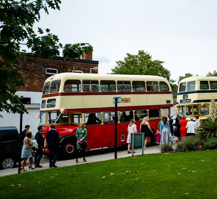 Vintage Wedding Buses for Wedding Guests