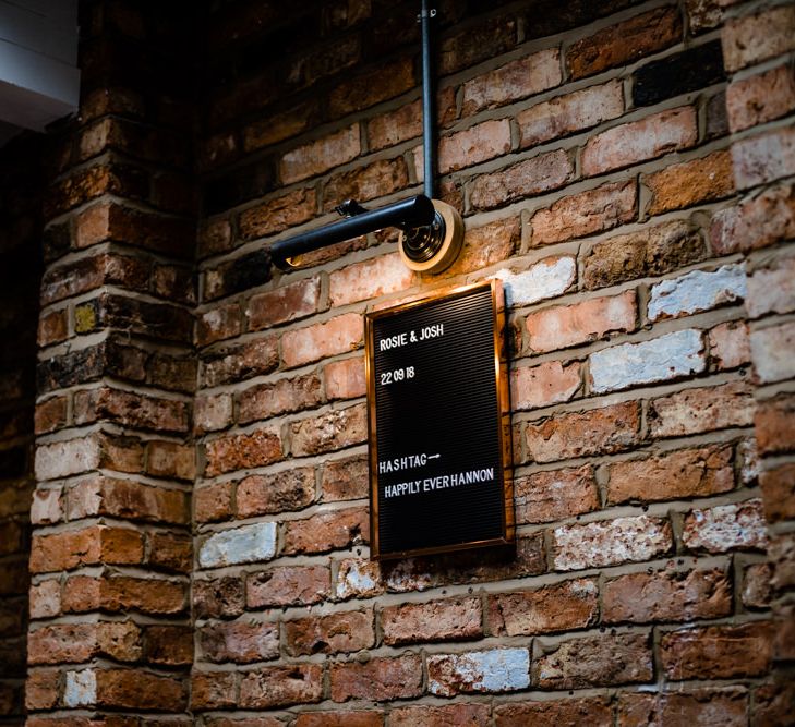 Black Beg board Wedding Sign