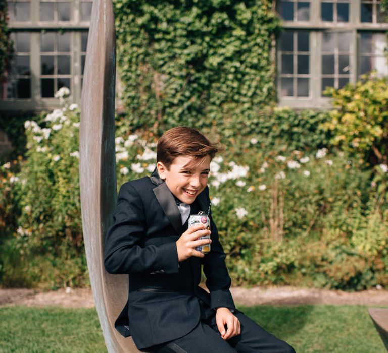 Young Wedding Guest in Suit