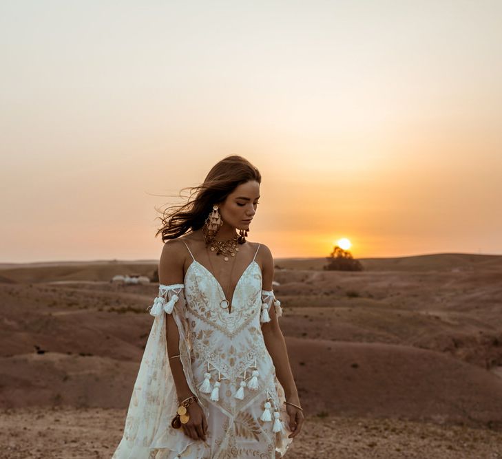 Mira Dress By Rue De Seine // The Wild Heart Collection From Rue De Seine // Stylish Bohemian Bridal Wear From Rue De Seine // Images By Madly Studio