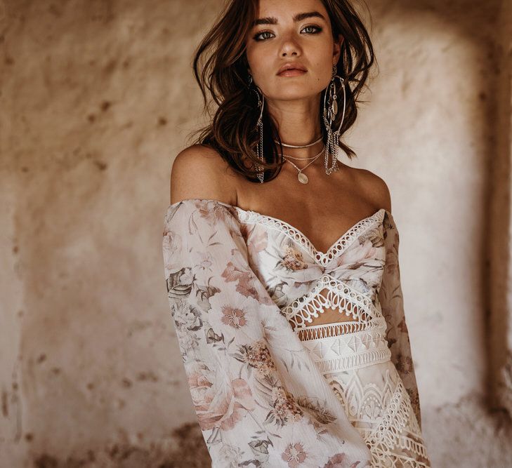 Nahla Dress By Rue De Seine // The Wild Heart Collection From Rue De Seine // Stylish Bohemian Bridal Wear From Rue De Seine // Images By Madly Studio