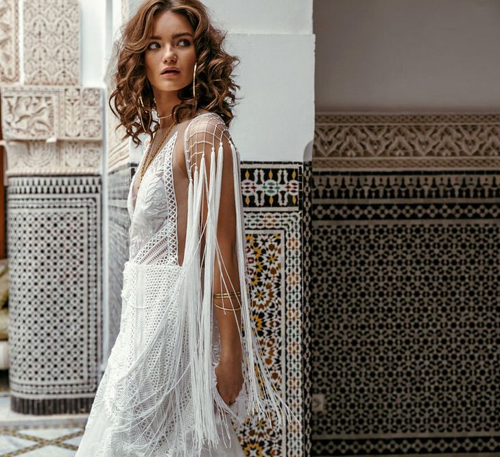 West Dress By Rue De Seine // The Wild Heart Collection From Rue De Seine // Stylish Bohemian Bridal Wear From Rue De Seine // Images By Madly Studio