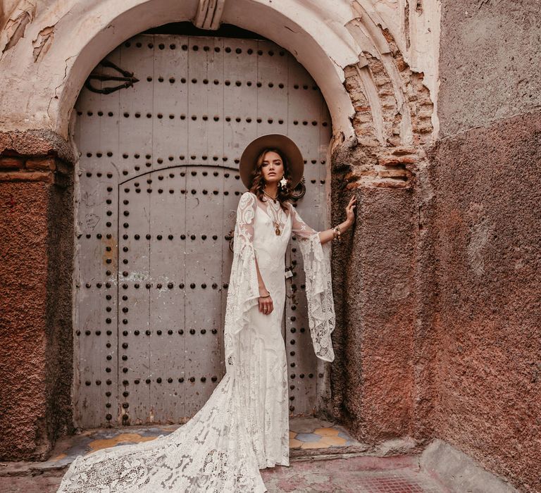 Sia Dress By Rue De Seine // The Wild Heart Collection From Rue De Seine // Stylish Bohemian Bridal Wear From Rue De Seine // Images By Madly Studio