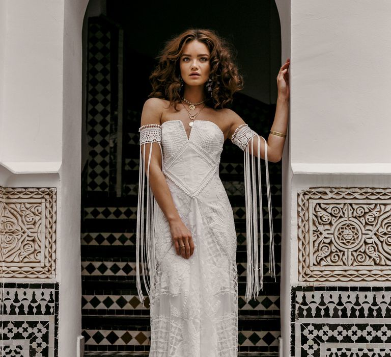 Farah Dress By Rue De Seine // The Wild Heart Collection From Rue De Seine // Stylish Bohemian Bridal Wear From Rue De Seine // Images By Madly Studio