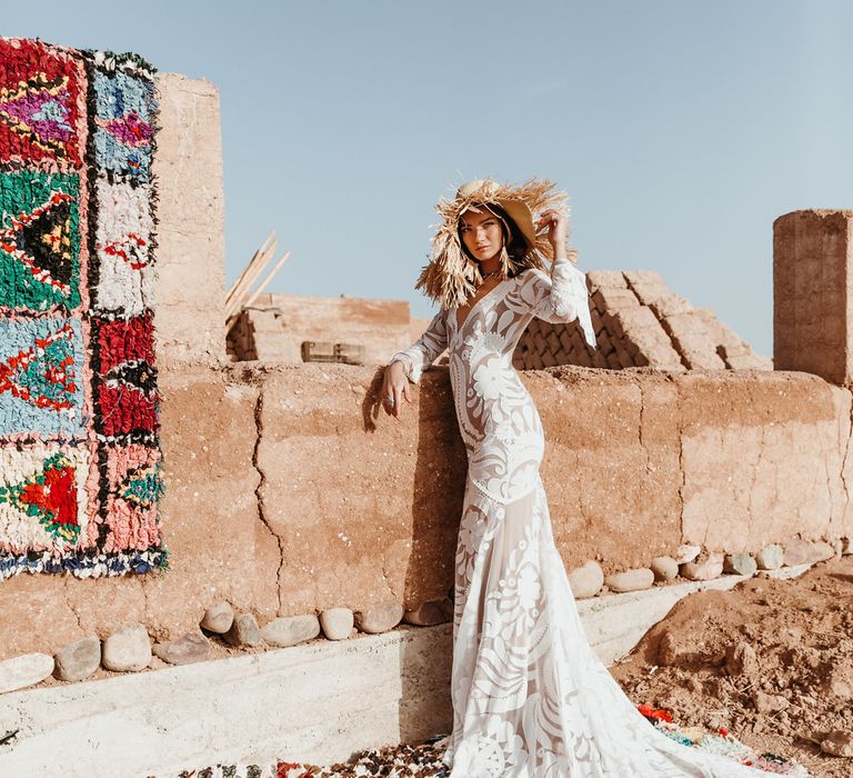 Layla Dress By Rue De Seine // The Wild Heart Collection From Rue De Seine // Stylish Bohemian Bridal Wear From Rue De Seine // Images By Madly Studio