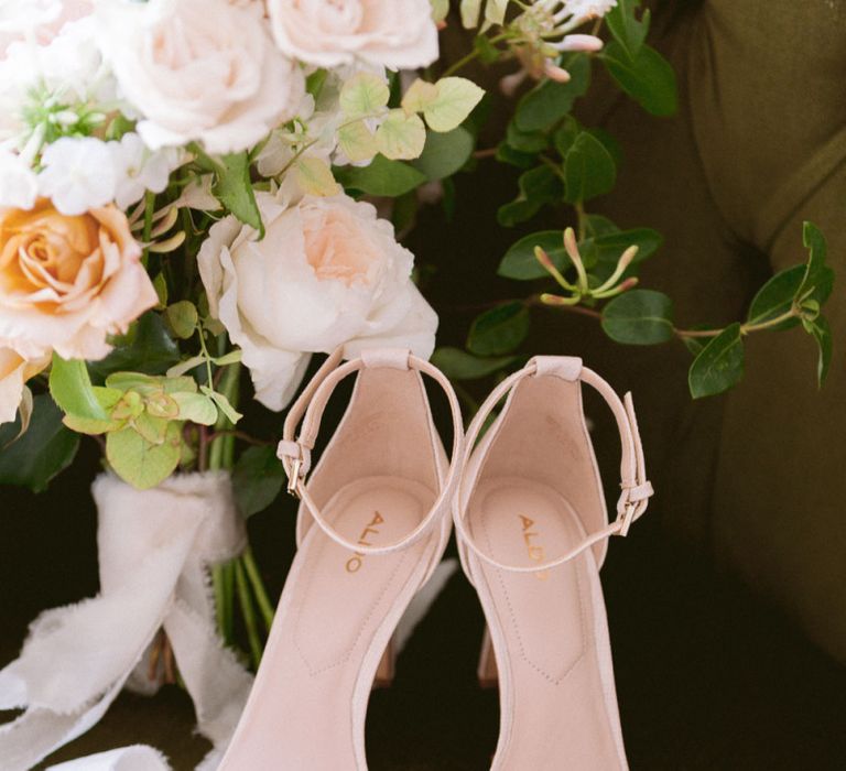 Nude wedding shoes for Shilstone House wedding