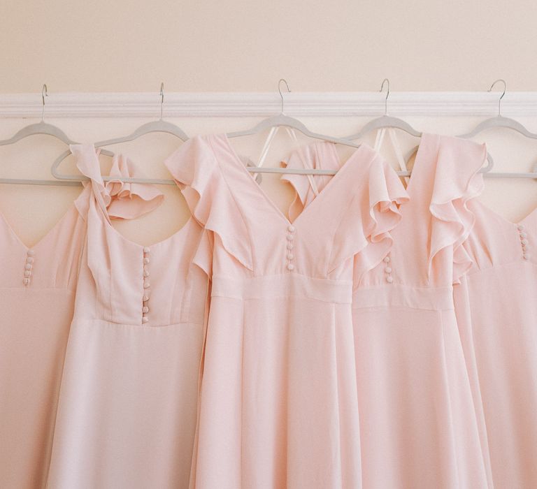 Maids to Measure pink bridesmaid dresses