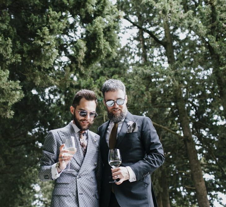 Grey grooms suit for Italian wedding