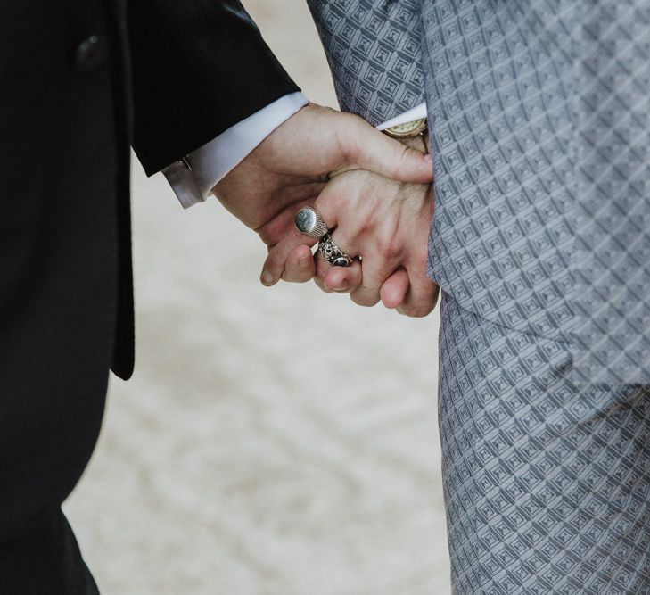 Grey groom suit for Italian wedding