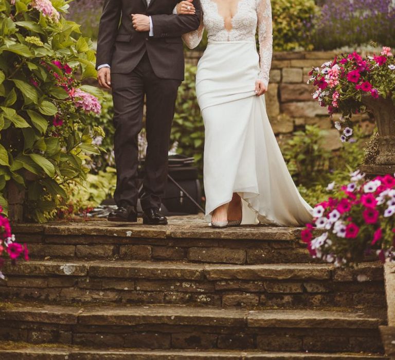 Bride and groom just married at Hedsor House