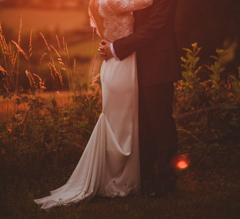 Bride and groom golden hour portrait by Matt Penberthy