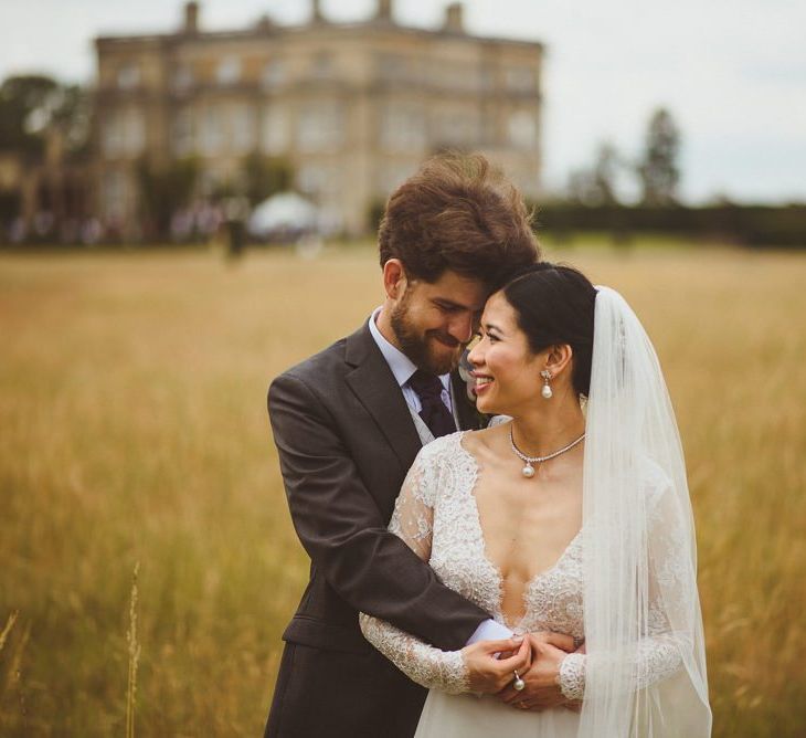 Bride and groom portrait at Hedsor House by Matt Penberthy