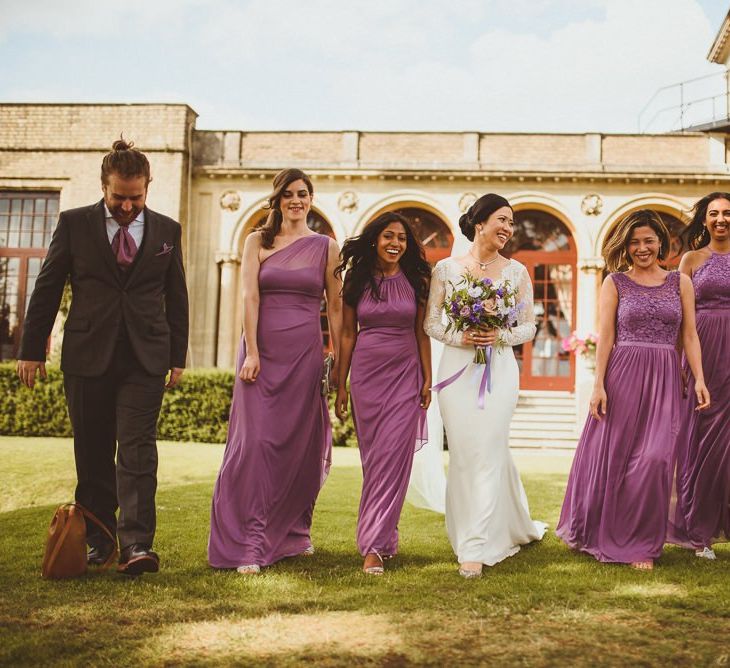 Bridal party portrait at Hedsor House by Matt Penberthy