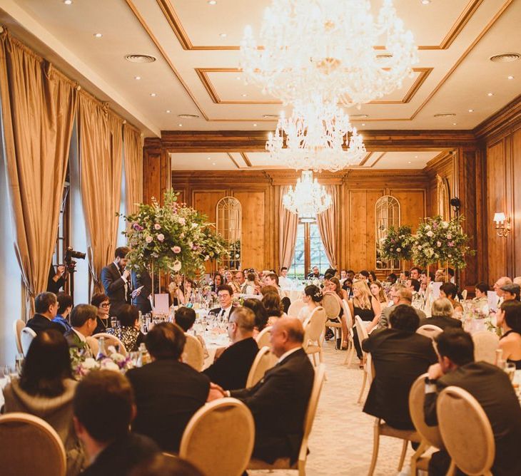 Wedding breakfast dining room at Hedor House