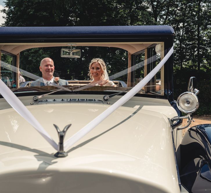 Vintage Car For Wedding // Image By Peter Hughes Photography