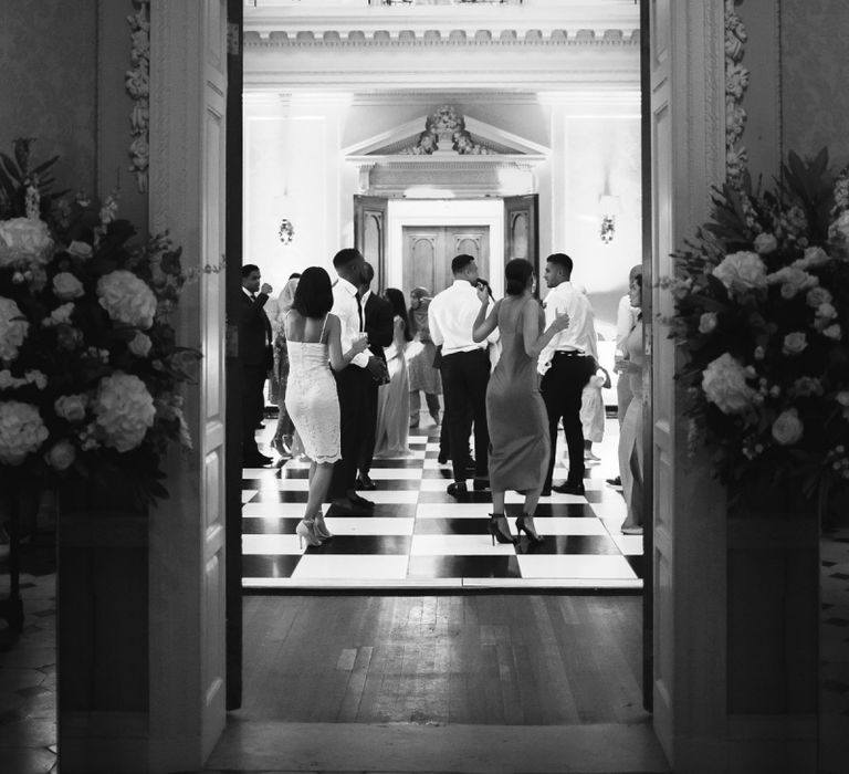 Wedding Guests Dancing During The Evening Reception