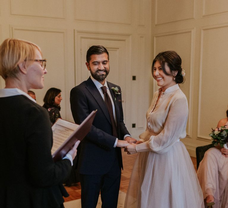 Intimate Old Marylebone Town Hall wedding