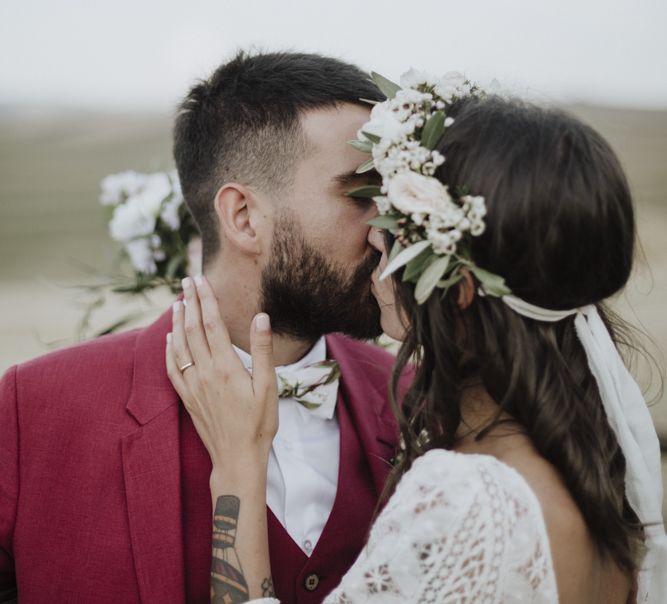 Flower crown for Italian wedding