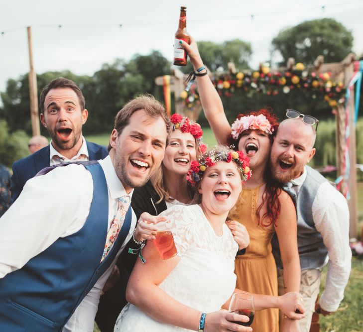 Bright Festival Themed Outdoor Ceremony &amp; Tipi Weeding | Maryanne Weddings | Framed Beauty Film