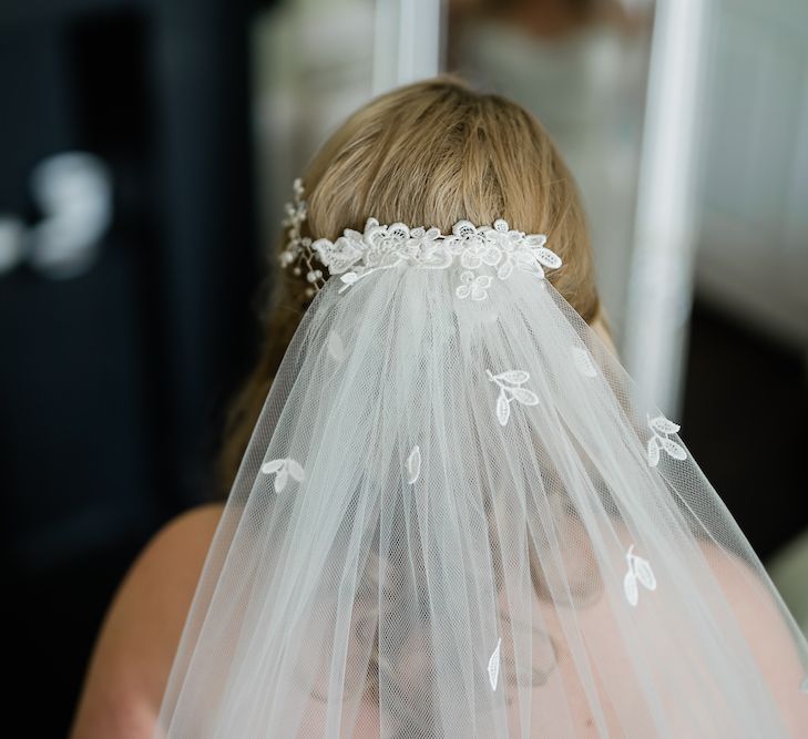 Bridal Veil with Lace Details