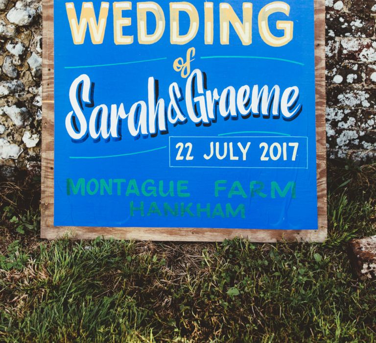 Personalised Wedding Welcome Sign