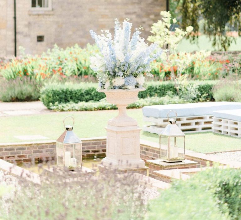 Blue and White Floral Arrangement