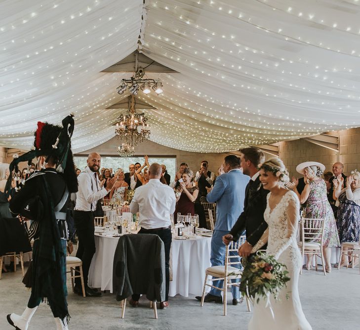 Scottish Wedding With Ceilidh At Axnoller Dorset With Bohemian Styling Outdoor Wedding Ceremony With Images From Paul Underhill Dorset Wedding Photographer