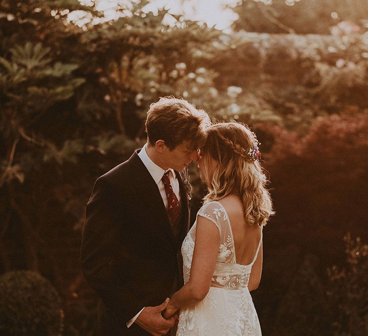 Bride in Rime Arodaky Gown | Groom in Henry Herbert Tailors Suit | English Country Garden Marquee Wedding at the Family Home on the Isle of Wight | Jason Mark Harris Photography