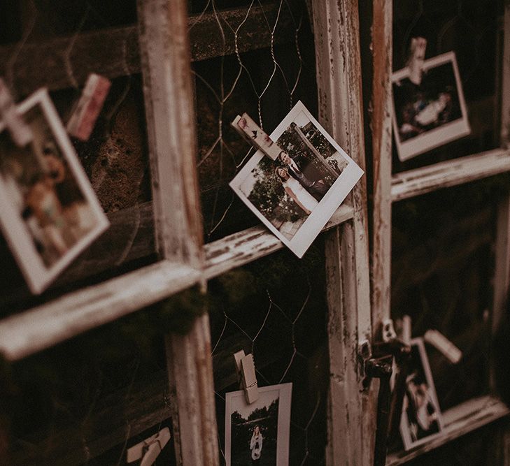 Polaroid Picture Guest Book Wedding Decor | English Country Garden Marquee Wedding at the Family Home on the Isle of Wight | Jason Mark Harris Photography