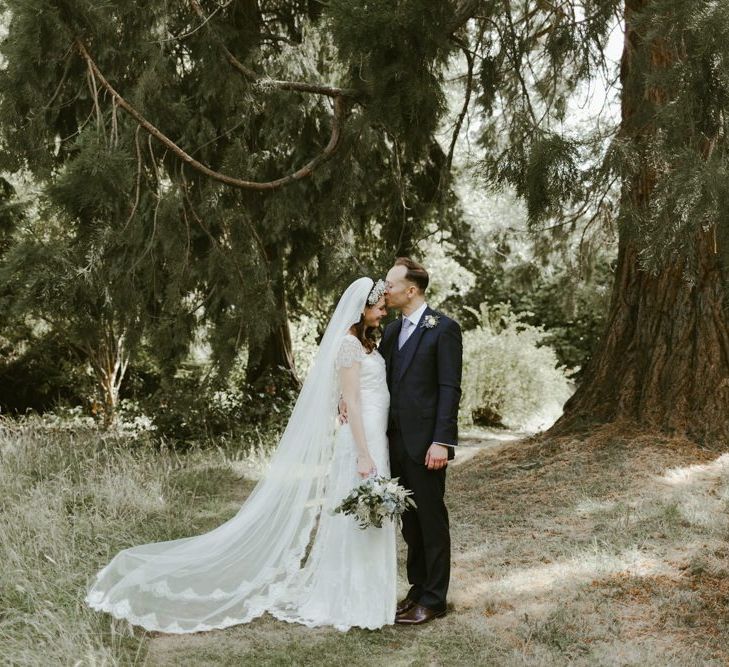 Bride and groom at Ramster Hall wedding