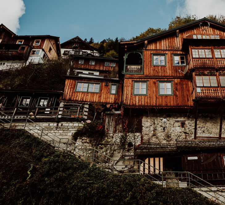 House in a Hill at Hallstatt, Austria