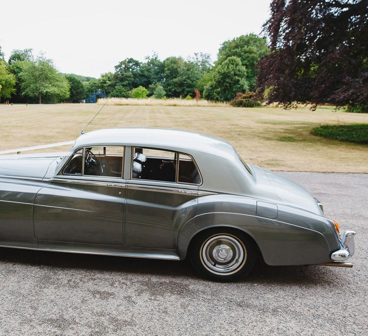 Silver Vintage Wedding Car | Peg Board Table Plan &amp; DIY Sweet Table for an Elmore Court Wedding | Mavric Photography