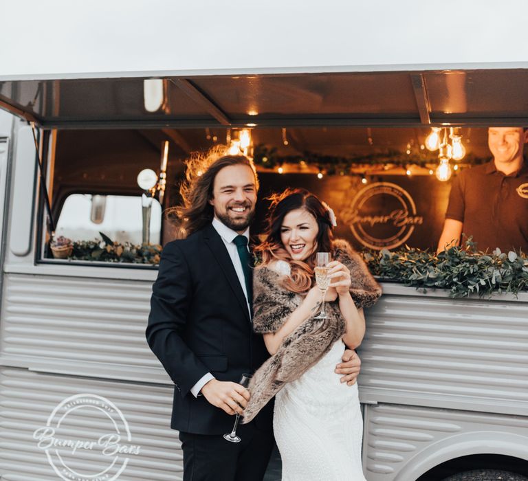 Street Bar Truck | Geometric Wedding Decor &amp; Styling by Locate to Create at The Cherry Barn | Rebecca Carpenter Photography