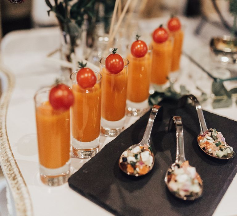 Food Platter | Geometric Wedding Decor &amp; Styling by Locate to Create at The Cherry Barn | Rebecca Carpenter Photography