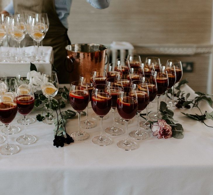 Sangria wedding drinks