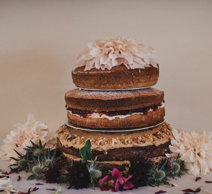 Homemade Naked Wedding Cake