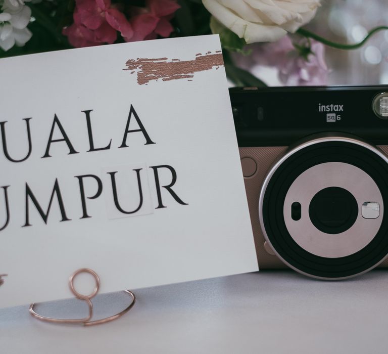 Name Place Cards with Gold Foil Decor