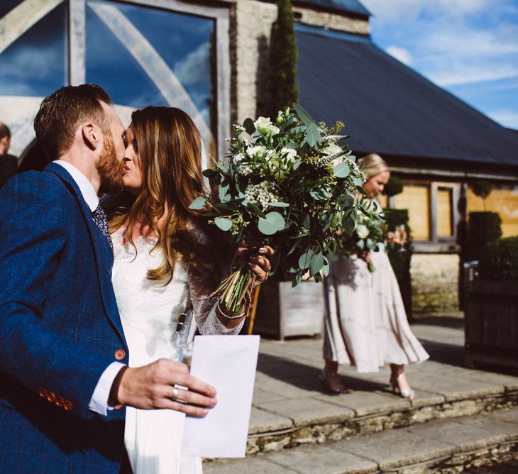 Singing Waiters For A Foliage Filled Wedding At Cripps Barn // Charlie Brear Bride // Images By Ed Godden Photography // Film By WE ARE // THE CLARKES