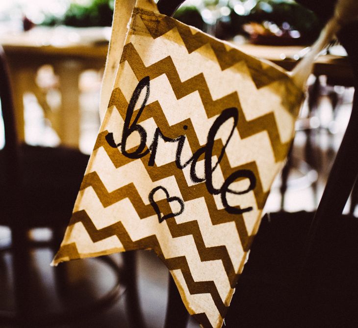 Bride Flag For Wedding // Image By Ed Godden Photography