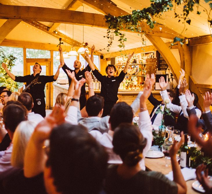 Singing Waiters For Wedding // Image By Ed Godden Photography