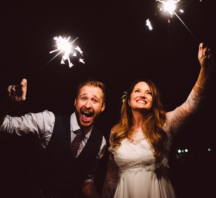 Wedding Sparklers // Image By Ed Godden Photography